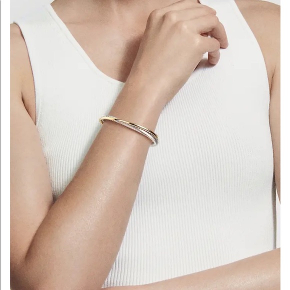 David Yurman “Crossover” Bracelet With 18k Yellow Gold - Picture 4 of 10